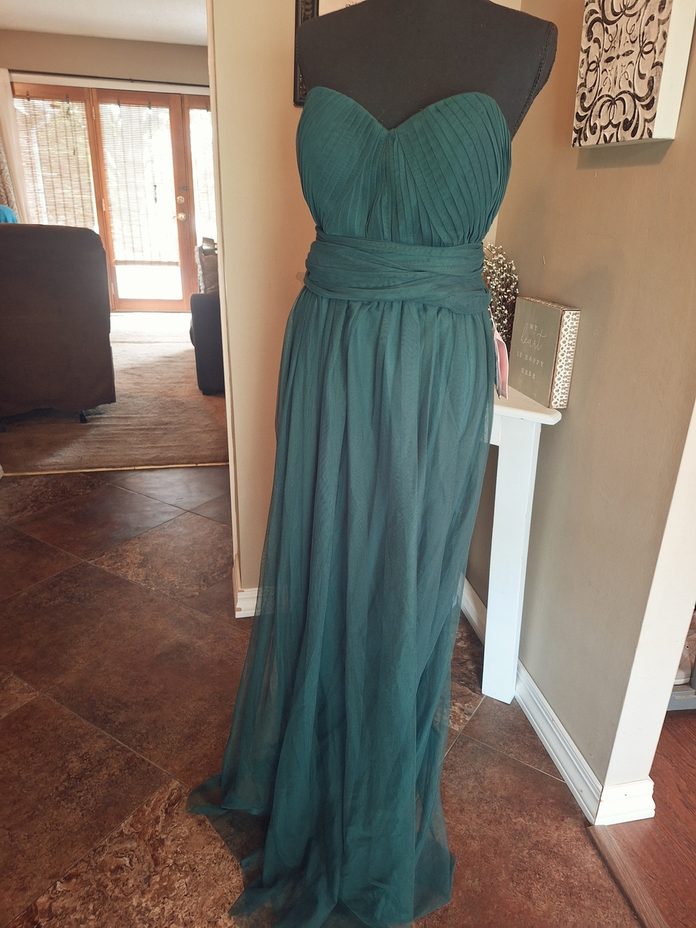 NWT Birdy Grey Emerald Convertible Christina Formal Dress Sz L - Picture 8 of 16